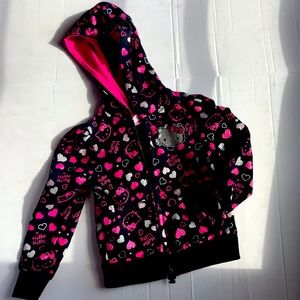 Hello Kitty Toddler girls jacket pink black 2T